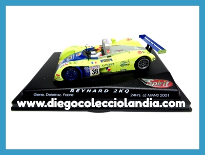 REYNARD 2KQ #38 " ANTENA 3 / LE MANS 2001 " DE SPIRIT REF/ 0200304 . TODOS LOS COCHES DE LA WEB, SON COMPATIBLES CON CIRCUITOS SCALEXTRIC, SUPERSLOT, NINCO Y CARRERA....  www.diegocolecciolandia.com . Tienda Slot Scalextric Madrid España . Slot Cars Shop Madrid Spain .