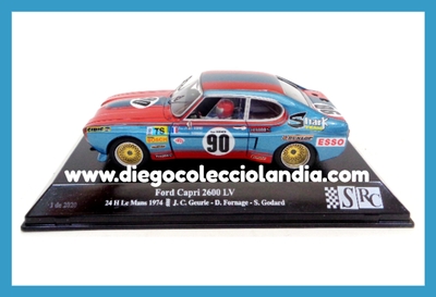 FORD CAPRI 2600 LV " 24H. LE MANS 1974 " DE SRC REF / 004 02 . TODOS LOS COCHES DE LA WEB, SON COMPATIBLES CON CIRCUITOS SCALEXTRIC, SUPERSLOT, NINCO Y CARRERA.... www.diegocolecciolandia.com . Tienda Slot Scalextric Madrid España . Slot Cars Shop Madrid Spain . Scalextric Shop Spain .

