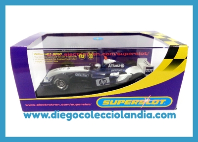 BMW WILLIAMS F1 FW26 #3 DE SUPERSLOT REF/ S2583 . TODOS LOS COCHES DE LA WEB, SON COMPATIBLES CON CIRCUITOS SCALEXTRIC, SUPERSLOT, NINCO Y CARRERA.... www.diegocolecciolandia.com . Tienda Slot Scalextric Madrid España . Slot Cars Shop Madrid Spain . Scalextric Store Madrid .