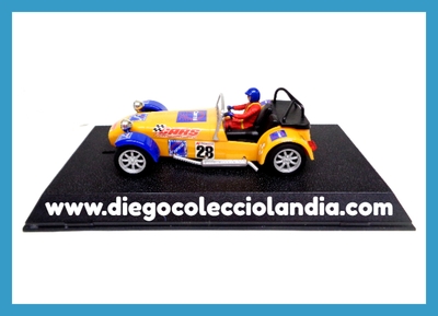 CATERHAM 7 " COMMA " DE SUPERSLOT REF/ H2231 . TODOS LOS COCHES DE LA WEB, SON COMPATIBLES CON CIRCUITOS SCALEXTRIC, SUPERSLOT, NINCO Y CARRERA....  www.diegocolecciolandia.com . Slot Cars Shop Madrid  Spain . Tienda Slot Scalextric Madrid España . Scalextric Store Madrid . Scalextric Shop Spain .