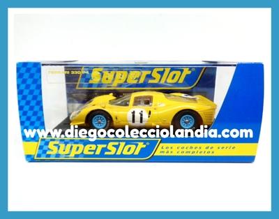 FERRARI 330 P4 #11 DE SUPERSLOT REF/ H2787 . TODOS LOS COCHES DE SLOT DE LA WEB, SON COMPATIBLES CON CIRCUITOS SCALEXTRIC, SUPERSLOT, NINCO Y CARRERA......  www.diegocolecciolandia.com . Slot Cars Shop Spain. Tienda Slot, Scalextric Madrid, España.
