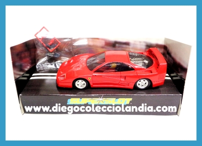FERRARI F40 DE SUPERSLOT REF/ C.048 . TOTALMENTE NUEVO A ESTRENAR ,EN SU CAJA ORIGINAL Y CON LOS RETROVISORES EN SU BLISTER SIN ABRIR . TODOS LOS COCHES DE LA WEB, SON COMPATIBLES CON CIRCUITOS SCALEXTRIC, SUPERSLOT, NINCO Y CARRERA....  www.diegocolecciolandia.com . Slot Cars Shop Madrid  Spain . Tienda Slot Scalextric Madrid España . 