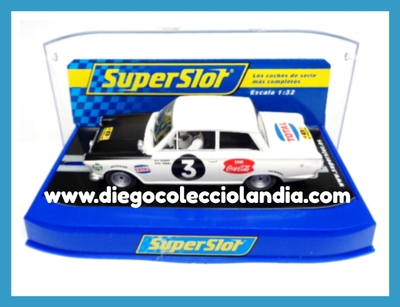 FORD CORTINA GT #3 " EAST AFRICAN SAFARI 1964 " DE SUPERSLOT REF/ S3096 .  TODOS LOS COCHES DE LA WEB, SON COMPATIBLES CON CIRCUITOS SCALEXTRIC, SUPERSLOT, NINCO Y CARRERA......  www.diegocolecciolandia.com . Slot Cars Shop Spain . Tienda Slot Scalextric Madrid España .
