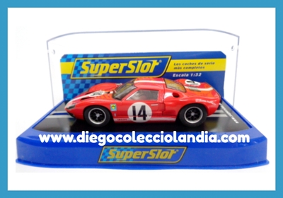 FORD GT40 #14 " SCUDERIA FILIPINETTI " DE SUPERSLOT REF/ S3630 . TODOS LOS COCHES DE LA WEB, SON COMPATIBLES CON CIRCUITOS SCALEXTRIC, SUPERSLOT, NINCO Y CARRERA... www.diegocolecciolandia.com . Tienda Slot Scalextric Madrid España . Slot Cars Shop Madrid Spain .