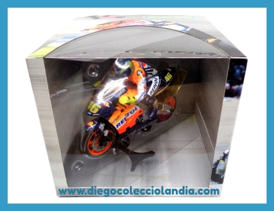 HONDA VALENTINO ROSSI DE SUPERSLOT REF / S6000 . TODOS LOS COCHES Y MOTOS DE LA WEB, SON COMPATIBLES CON CIRCUITOS SCALEXTRIC, SUPERSLOT, NINCO Y CARRERA... www.diegocolecciolandia.com . Tienda Scalextric Madrid . Tienda Slot Madrid . Tienda Scalextric España . Tienda Slot España .