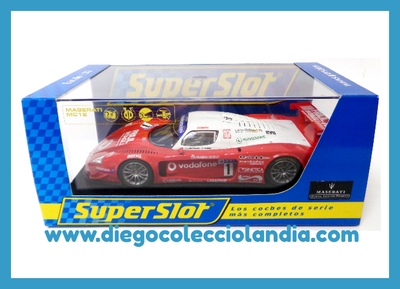 MASERATI MC12 #1 " RACING BOX " DE SUPERSLOT REF/ H2784 . TODOS LOS COCHES DE LA WEB, SON COMPATIBLES CON CIRCUITOS SCALEXTRIC, SUPERSLOT, NINCO Y CARRERA.... www.diegocolecciolandia.com . Tienda Slot Scalextric Madrid España . Slot Cars Shop Madrid Spain . Scalextric Store Madrid .