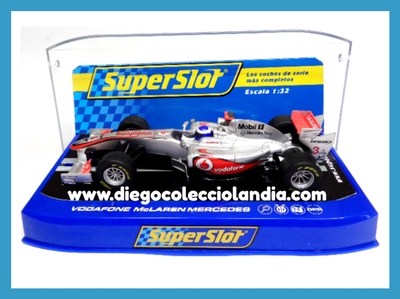 McLAREN MERCEDES #3 " VODAFONE " DE SUPERSLOT REF/ H3265 . TODOS LOS COCHES DE LA WEB, SON COMPATIBLES CON CIRCUITOS SCALEXTRIC, SUPERSLOT, NINCO Y CARRERA....  www.diegocolecciolandia.com . Slot Cars Shop Madrid  Spain . Tienda Slot Scalextric Madrid España . Scalextric Store Madrid .