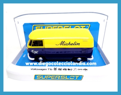 VOLKSWAGEN T1b " MICHELIN " DE SUPERSLOT REF/ H4357 . TODOS LOS COCHES DE LA WEB, SON COMPATIBLES CON CIRCUITOS SCALEXTRIC, SUPERSLOT, NINCO Y CARRERA.... www.diegocolecciolandia.com . Tienda Slot Scalextric Madrid España . Slot Cars Shop Madrid Spain . Scalextric Store Madrid .