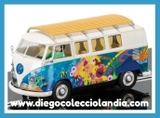 VOLKSWAGEN CAMPER VAN T1B " HIPPIE CAMPER " DE SUPERSLOT REF/ H3761 . TODOS LOS COCHES DE LA WEB, SON COMPATIBLES CON CIRCUITOS SCALEXTRIC, SUPERSLOT, NINCO Y CARRERA.... WWW.DIEGOCOLECCIOLANDIA.COM . TIENDA SLOT SCALEXTRIC MADRID ESPAÑA . SLOT CARS SHOP MADRID SPAIN . SCALEXTRIC STORE SPAIN .