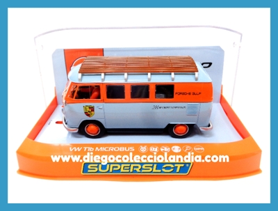 VW T1b MICROBUS " ROFGO GULF COLLECTION " DE SUPERSLOT REF/ H4217 . TODOS LOS COCHES DE LA WEB, SON COMPATIBLES CON CIRCUITOS SCALEXTRIC, SUPERSLOT, NINCO Y CARRERA.... www.diegocolecciolandia.com . Tienda Slot Scalextric Madrid España . Slot Cars Shop Madrid Spain . Scalextric Store Madrid .