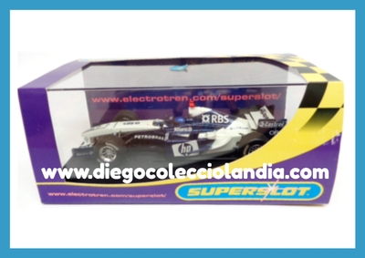 WILLIAMS F1 #7 DE SUPERSLOT REF/ S2646 . TODOS LOS COCHES DE LA WEB, SON COMPATIBLES CON CIRCUITOS SCALEXTRIC, SUPERSLOT, NINCO Y CARRERA.... www.diegocolecciolandia.com . Tienda Slot, Scalextric Madrid, España. Slot Cars Shop Madrid Spain.