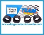 NEUMÁTICOS RALLADOS " SPEED " DE 18 MM ( 4 UNIDADES ) DE TEAM SLOT REF / 53008 . ACCESORIOS , RECAMBIOS Y REPUESTOS PARA COCHES TEAM SLOT . WWW.DIEGOCOLECCIOLANDIA.COM . TIENDA SCALEXTRIC SLOT MADRID ESPAÑA . SLOT CARS SHOP MADRID SPAIN . SCALEXTRIC STORE SPAIN . SCALEXTRIC SHOP MADRID .