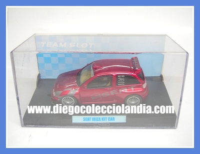 SEAT IBIZA KIT CAR " RACE TUNING " DE TEAM SLOT REF/ 10305 . TODOS LOS COCHES DE LA WEB, SON COMPATIBLES CON CIRCUITOS SCALEXTRIC, NINCO, SUPERSLOT Y CARRERA.........  www.diegocolecciolandia.com . Tienda Scalextric Madrid España . Slot Cars Shop Spain 
