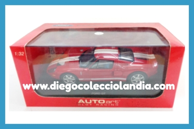 FORD GT 2004 " RED " DE AUTO ART SLOT RACING REF / 13081 . COCHE CON LUCES . TODOS LOS COCHES DE SLOT DE LA WEB, SON COMPATIBLES CON CIRCUITOS SCALEXTRIC, SUPERSLOT, NINCO Y CARRERA........ www.diegocolecciolandia.com . Tienda Slot Scalextric Madrid España . Slot Cars Shop Madrid Spain.